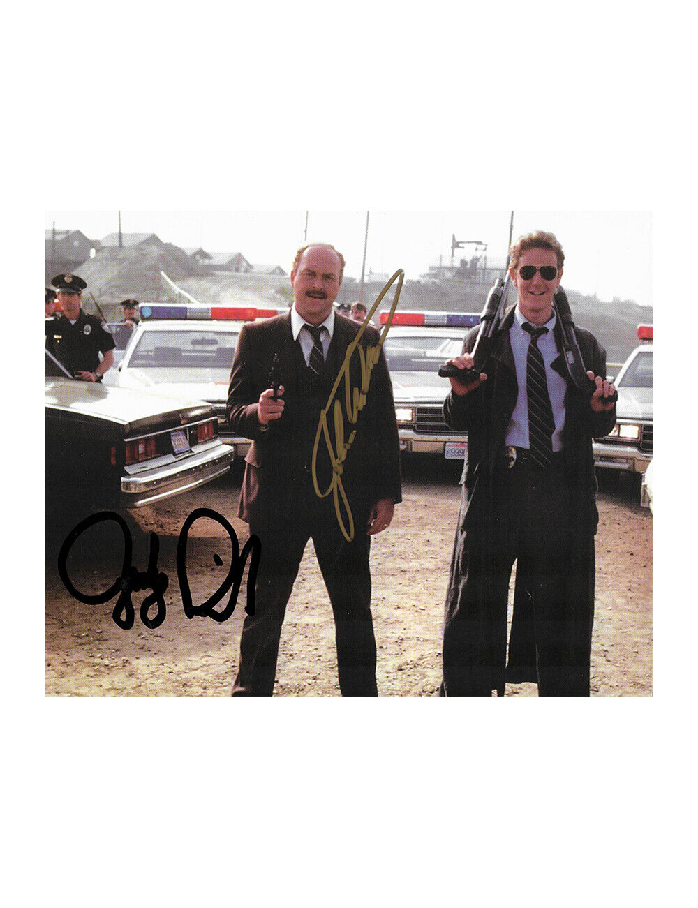 Beverly Hills Cop Print Signed by Judge Reinhold & John Ashton 100% + COA