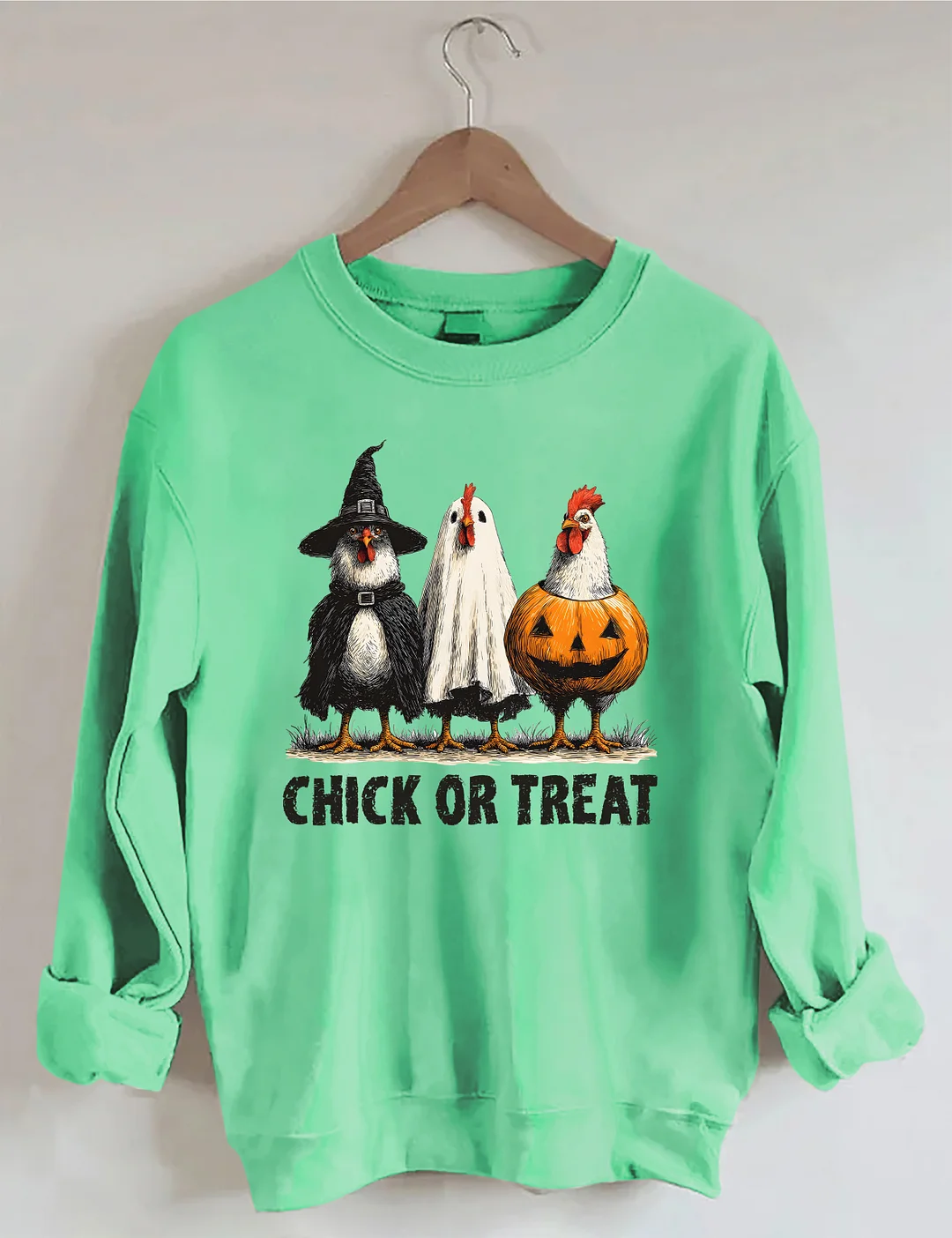 Retro Halloween Chicken Sweatshirt