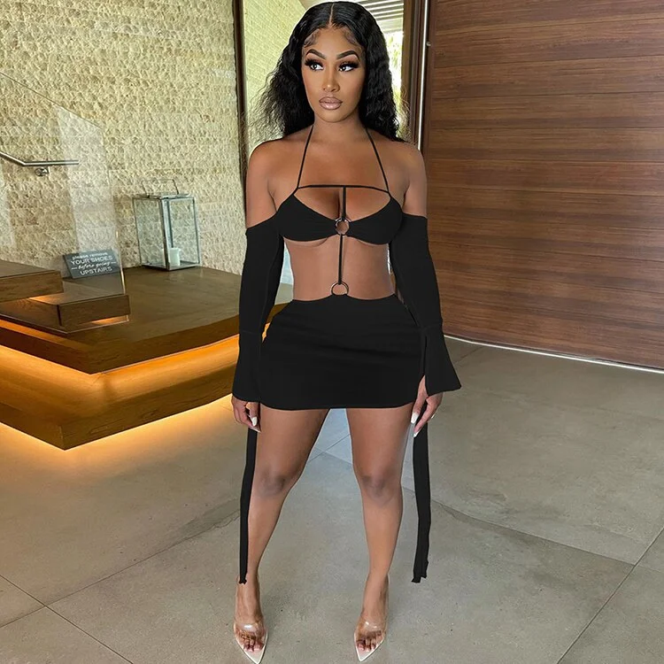 hirigin Sexy Mesh Sheer Party Dress Birthday Club Outfits for Women 2021 See Through Off Shoulder Backless Bodycon Mini Dresses