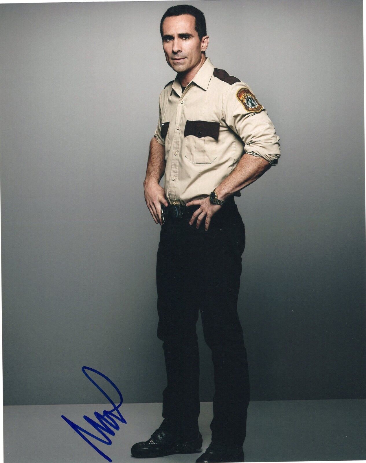 Nestor Carbonell Bates Motel Sheriff Alex Romero Signed 8x10 Photo Poster painting w/COA