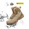 Men's black shoes Mid-cut Steel Toe Shoes