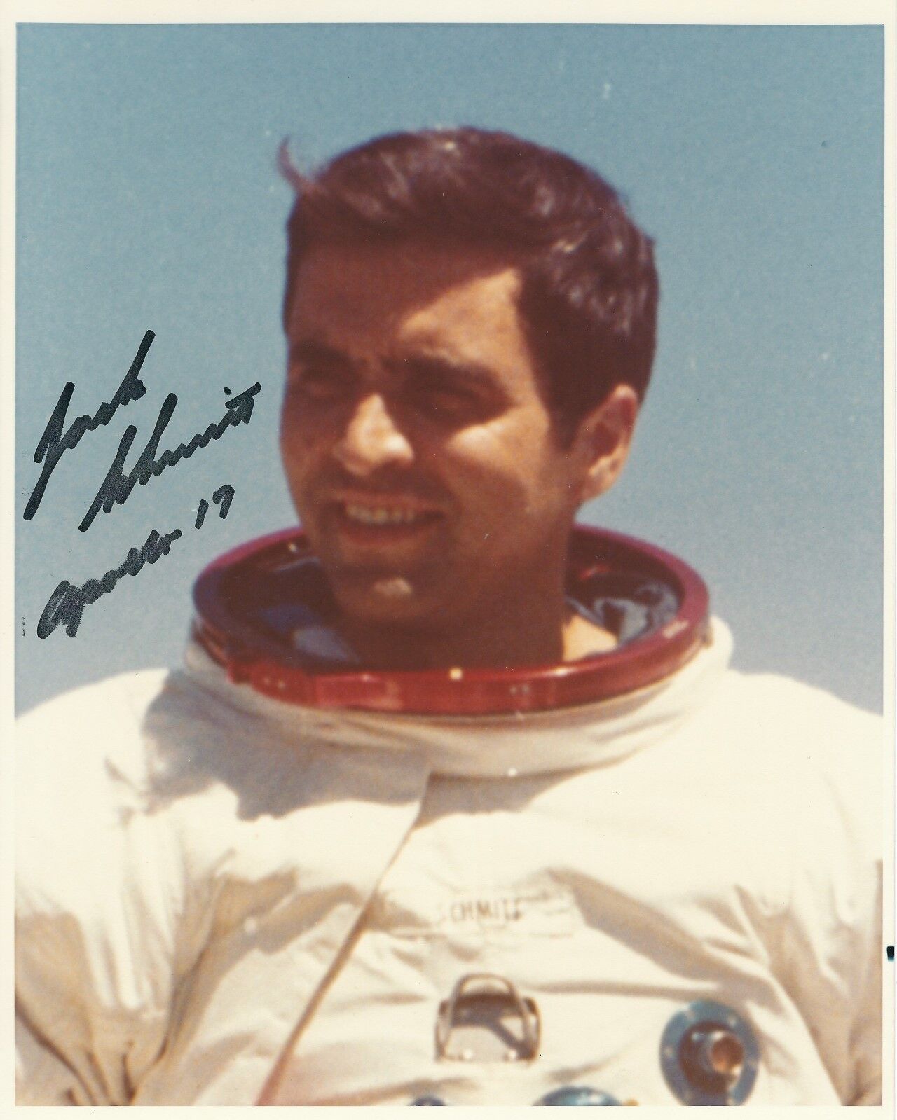 HARRISON SCHMITT SIGNED 8x10 Photo Poster painting - UACC RD & AFTAL RD - APOLLO 17 AUTOGRAPH