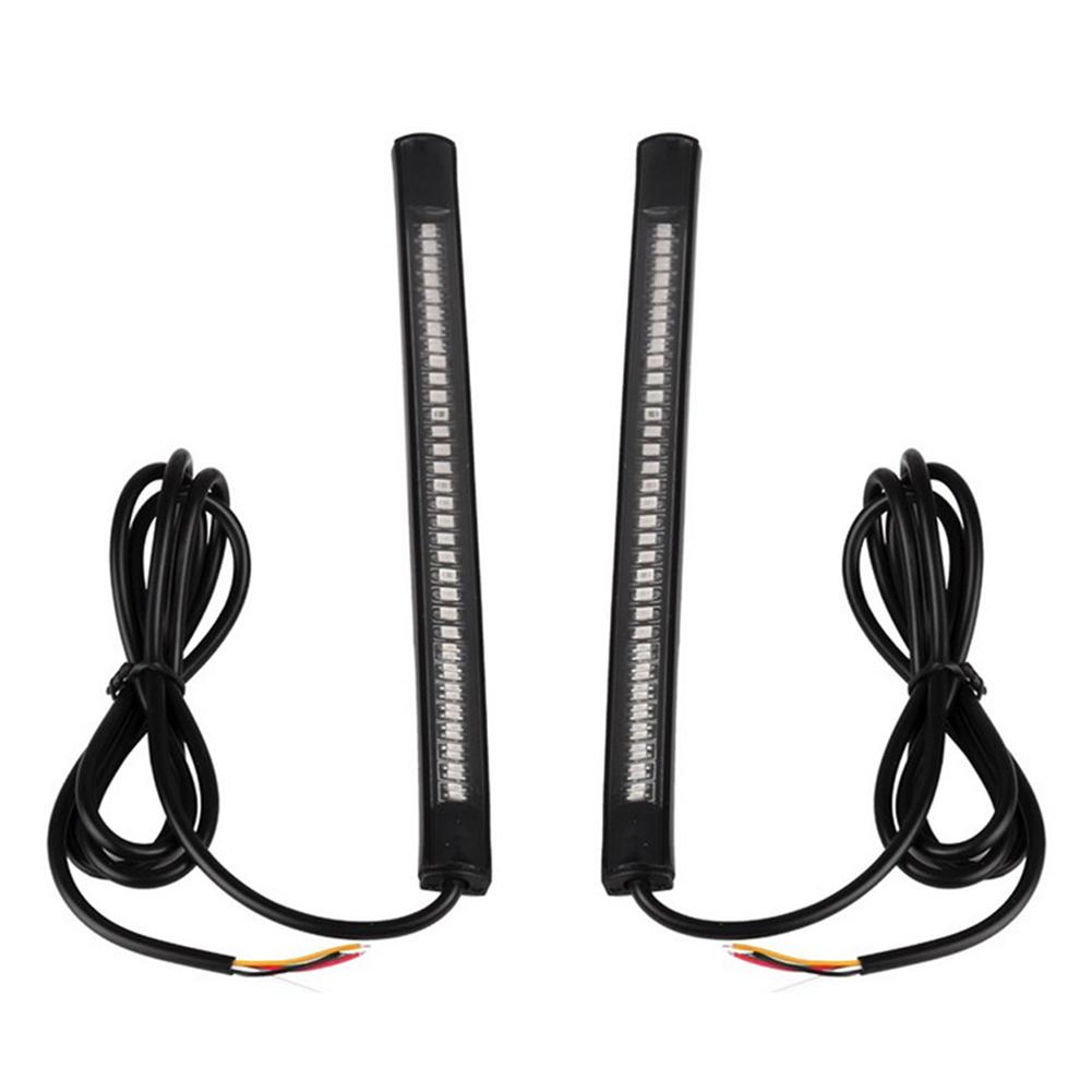 

2pcs Flexible 48 LED SMD Strip Motorcycle Tail Turn Signal Light Brake Sto, 501 Original