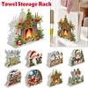 Acrylic Double Sided Christmas 5D DIY Diamond Art Paper Towel Storage Rack Decor Napkin Holder Kit