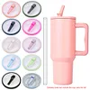 40Oz Tumbler Flip Straw Lid Replacement Spill Proof Cover for Stanley 40oz Mug