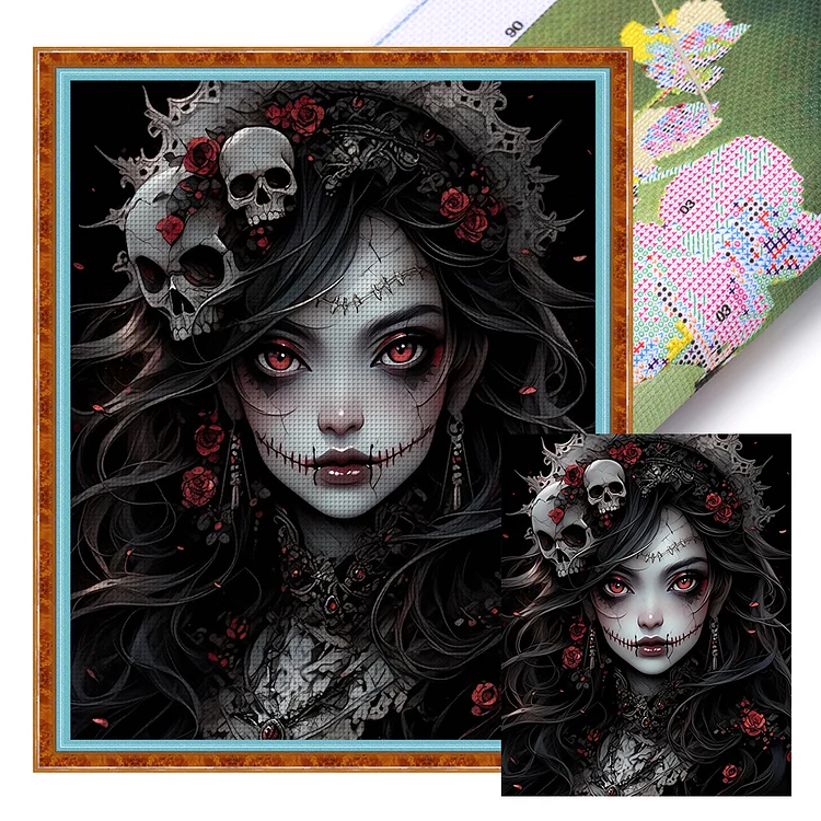 Skullgirls - Printed Cross Stitch 11CT 45*55CM