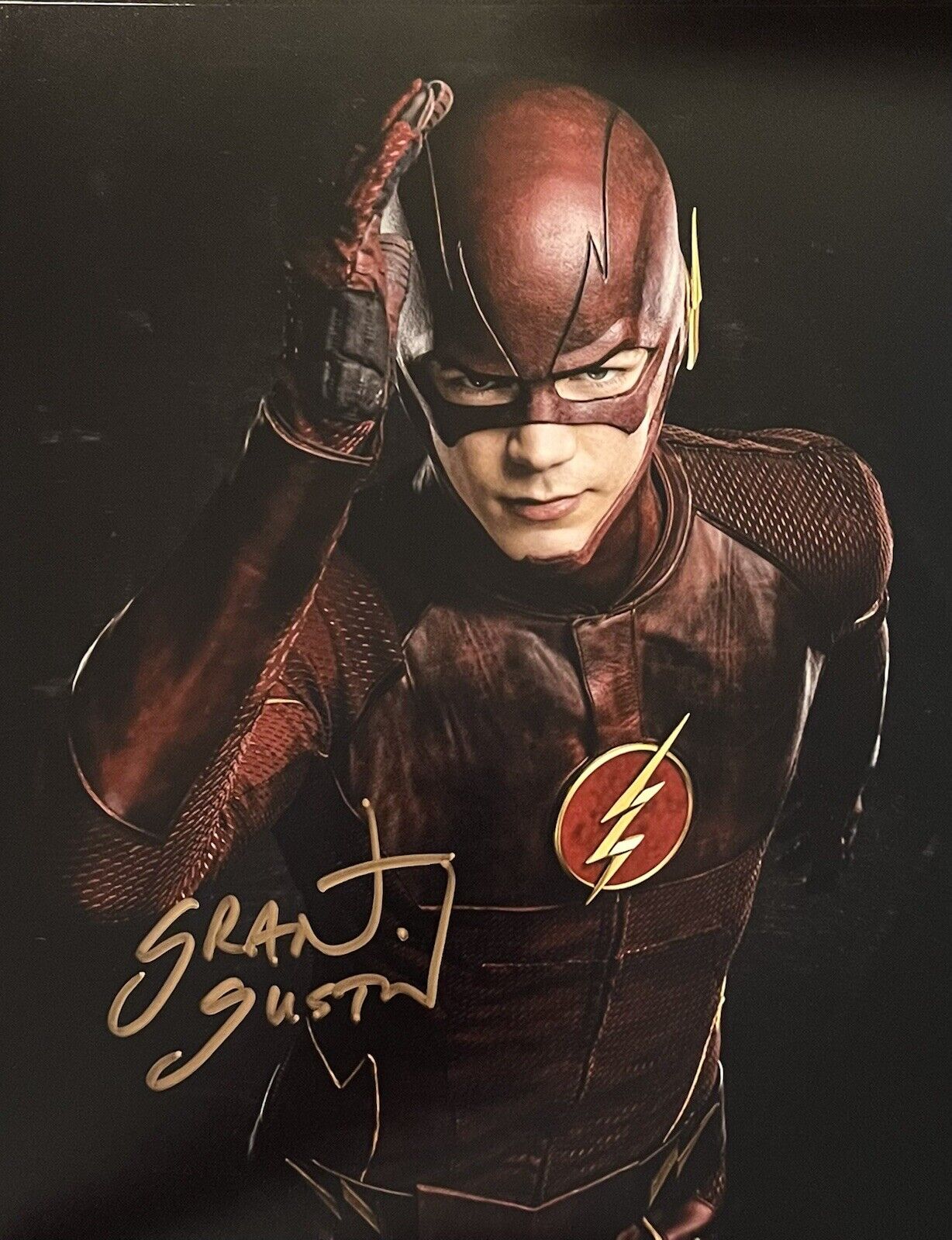 Grant Gustin Signed Autographed 8x10 Photo Poster painting The Flash Superhero