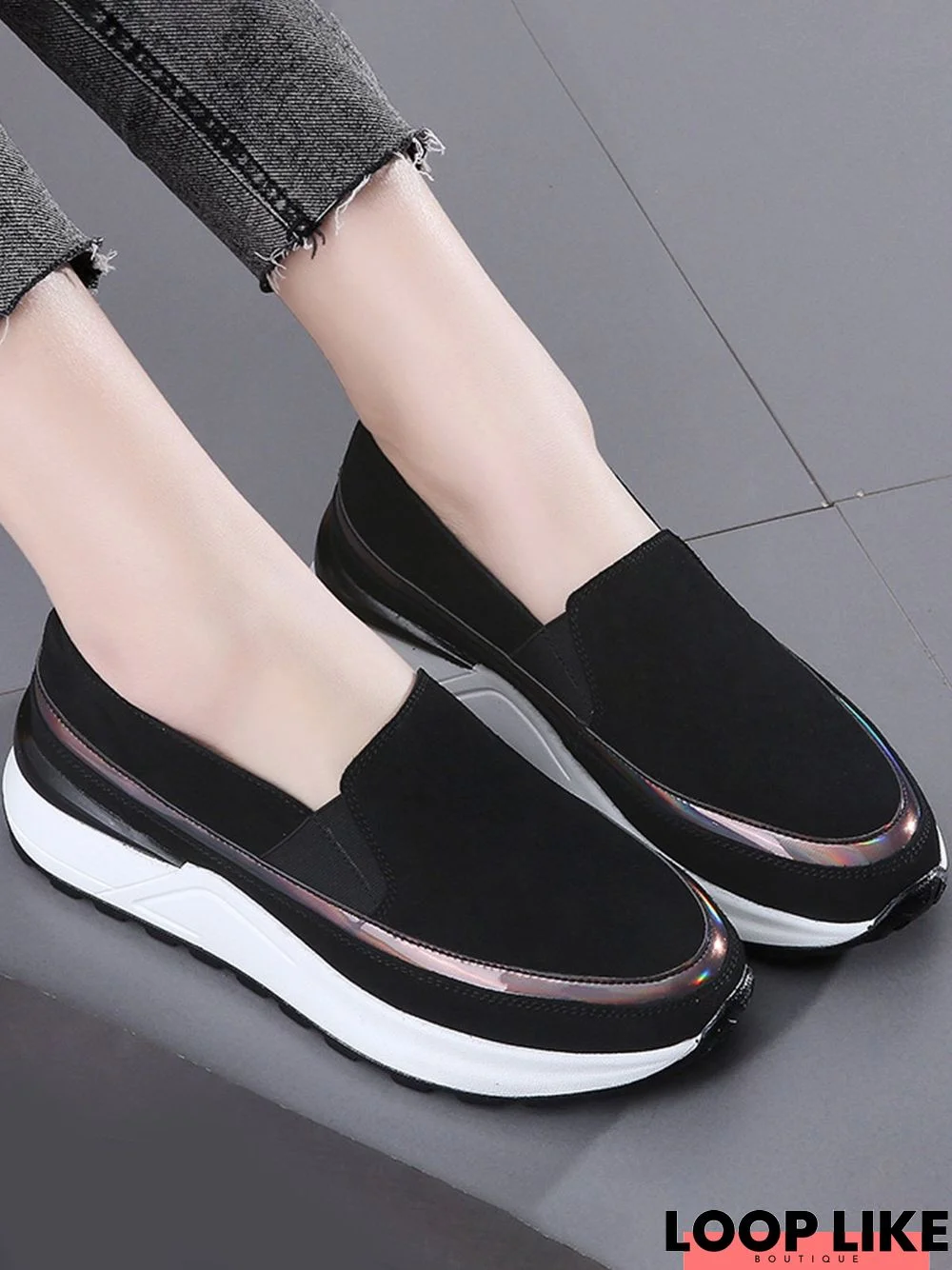 Stylish Patchwork Soft Sole Lightweight Sneakers