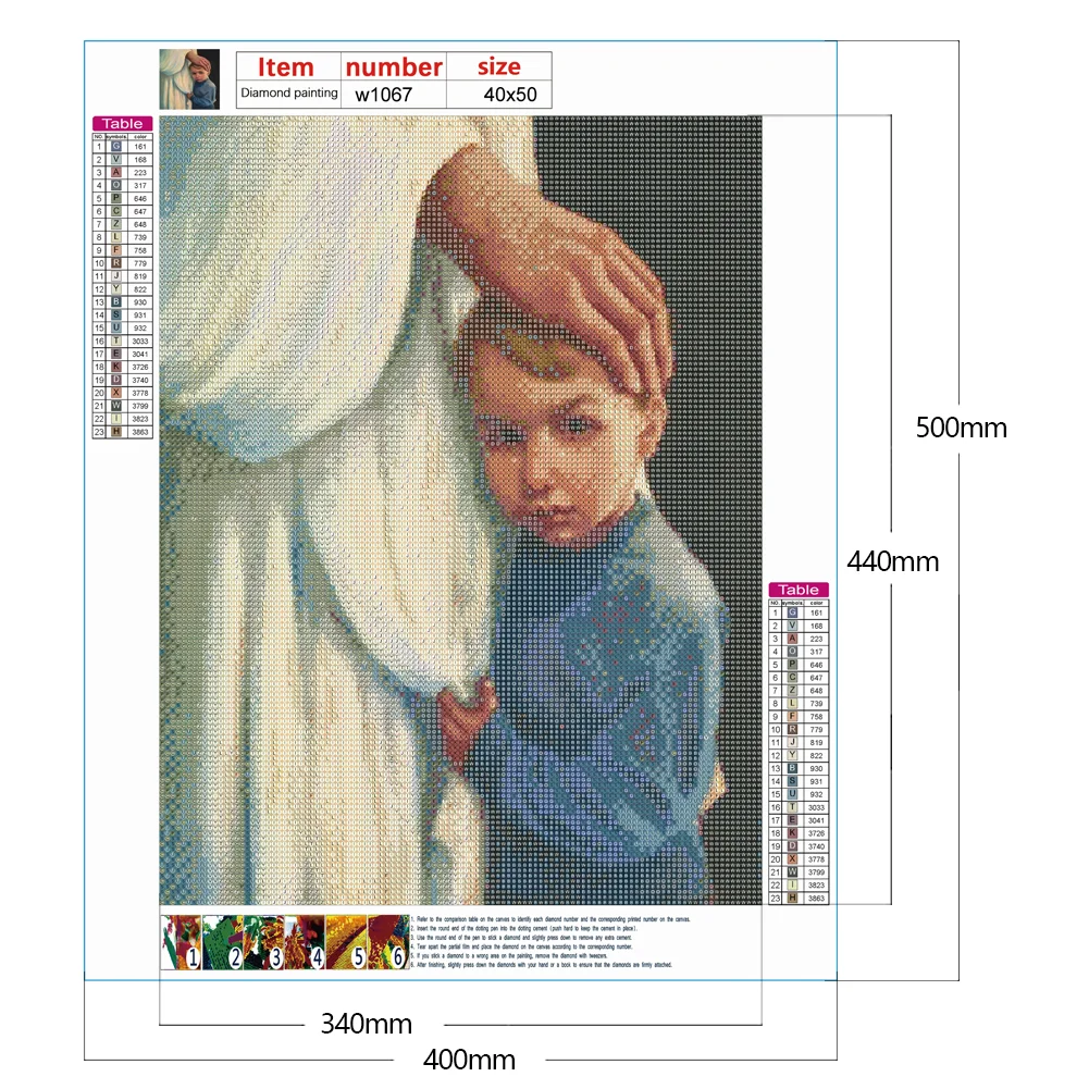 Full Round Diamond Painting 40*50cm - Jesus And Child