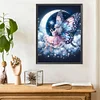 Diamond Painting-DIY Full Round Drill Moon Fairy