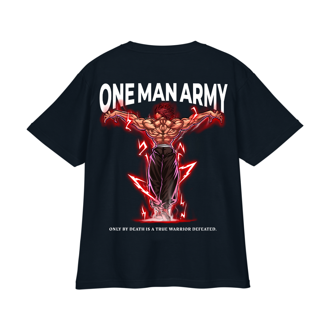 "Yujiro X One Man Army - BAKI" Oversized T-Shirt