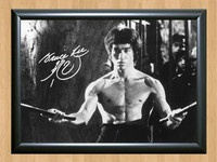 Bruce Lee Signed Autographed Photo Poster painting Poster Print Memorabilia A2 Size 16.5x23.4