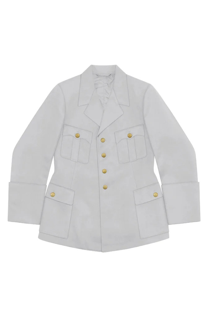   German Political Party Leader Summer White Service Dress Tunic German-Uniform