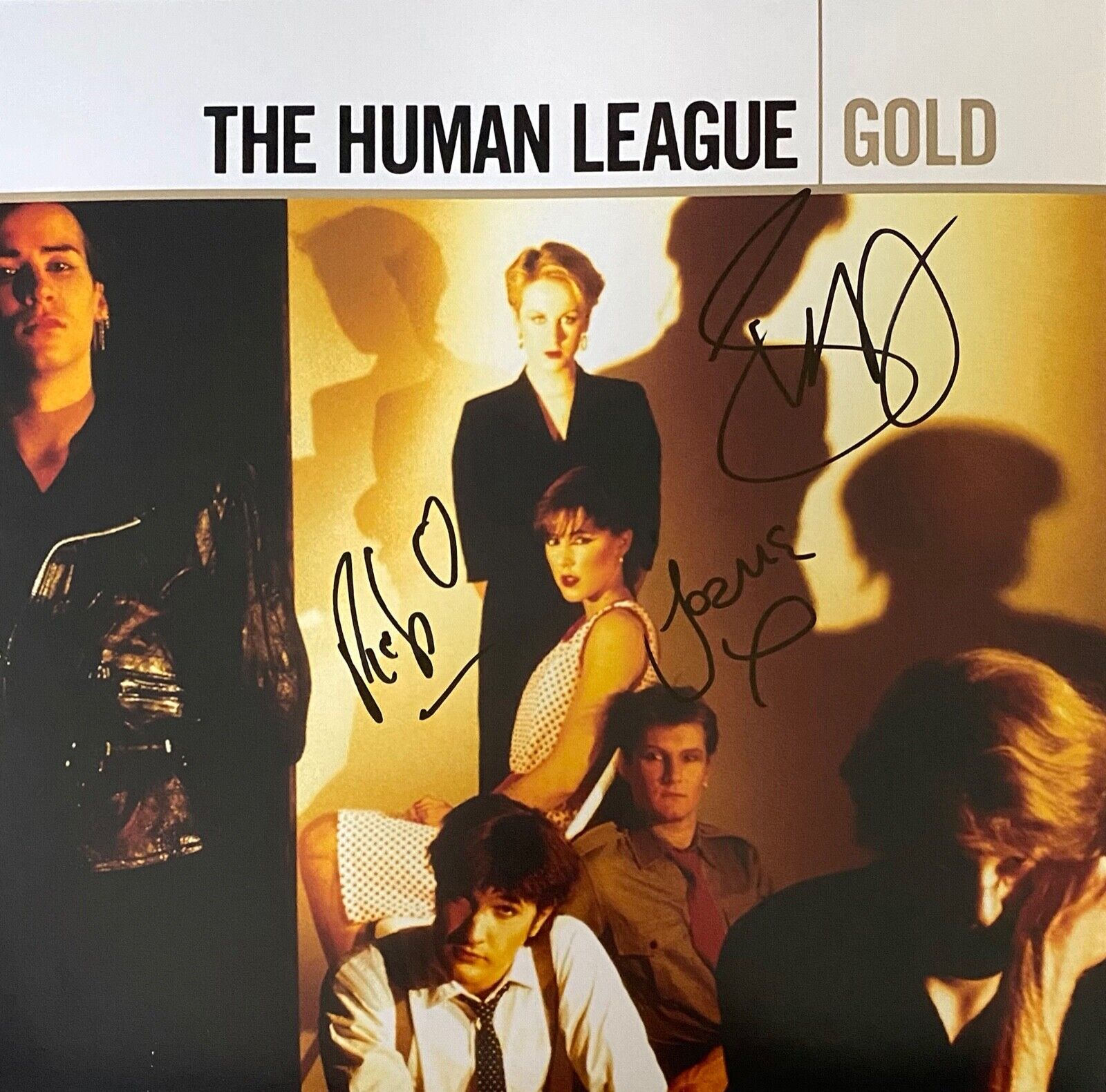 The Human League Hand Signed 12x12 Photo Poster painting - Gold