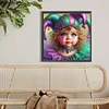 Diamond Painting-5D Full Round Drill Clown(40*40 CM)