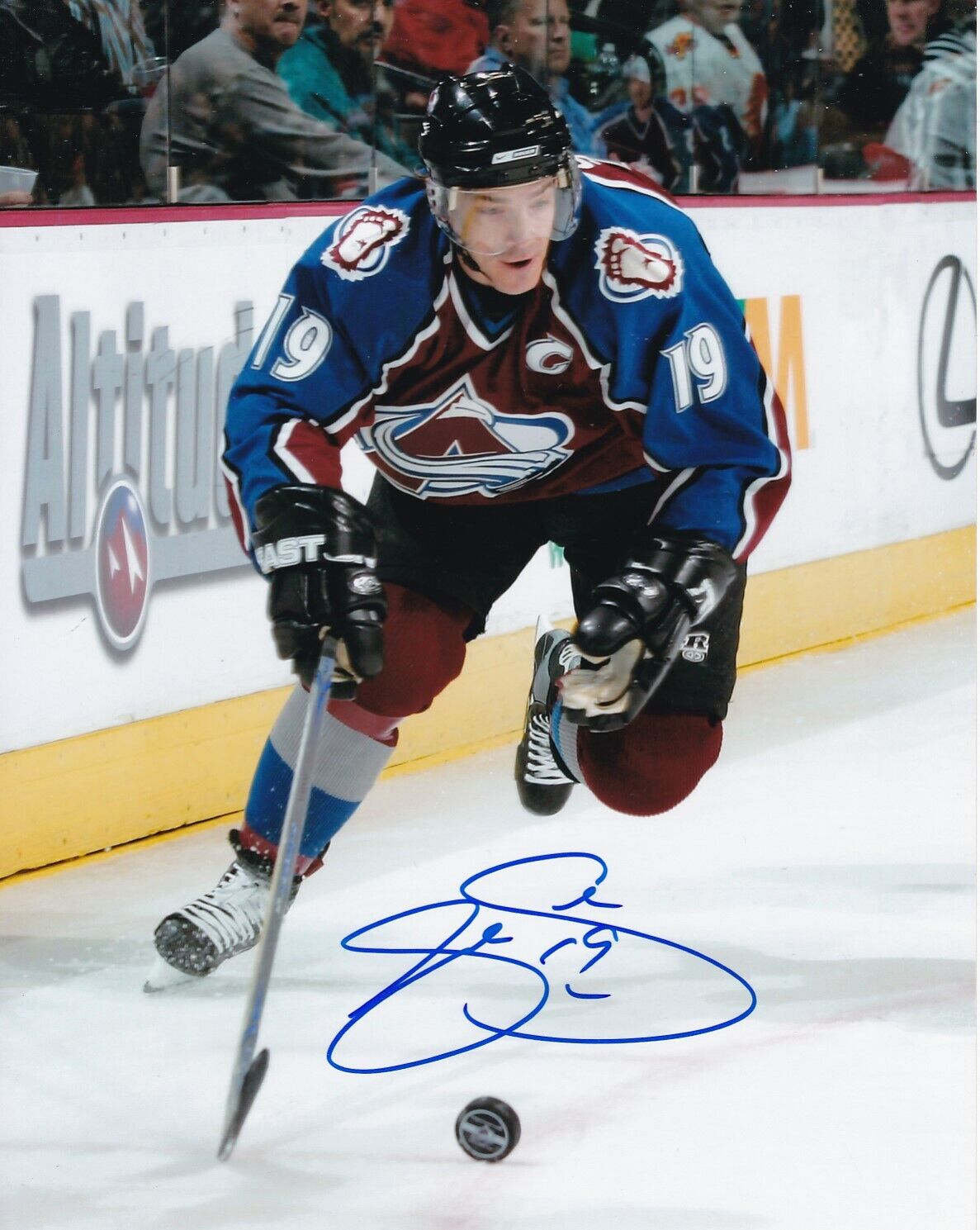 JOE SAKIC SIGNED AUTOGRAPH 8X10 Photo Poster painting COLORADO AVALANCHE