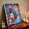 Framed Diamond Painting - Special Shaped - Independence Day (25x25cm)