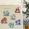 (US Local)6Pcs Diamond Painting Fridge Magnets Diamond Art Craft Kit