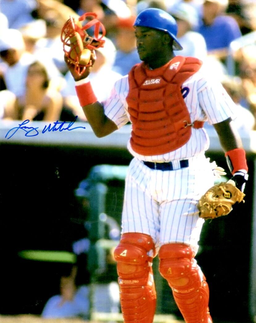 Signed 8x10 LENNY WEBSTER Montreal Expos Autographed Photo Poster painting - COA