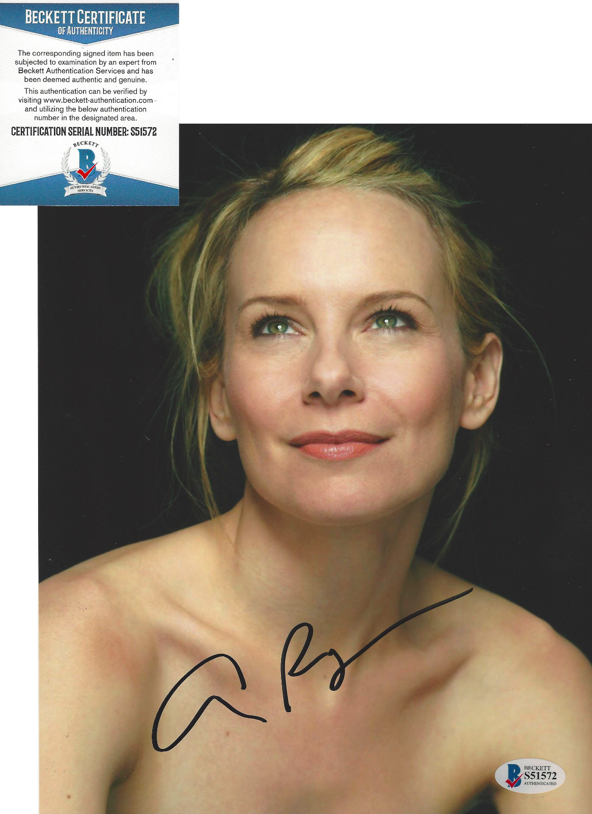 AMY RYAN SIGNED 'THE OFFICE' HOLLY FLAX 8x10 Photo Poster painting ACTRESS BECKETT BAS COA