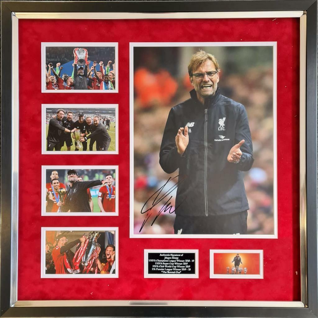 Jurgen Klopp Signed & FRAMED 16X12 Photo Poster painting Liverpool Premier League AFTAL COA (A)