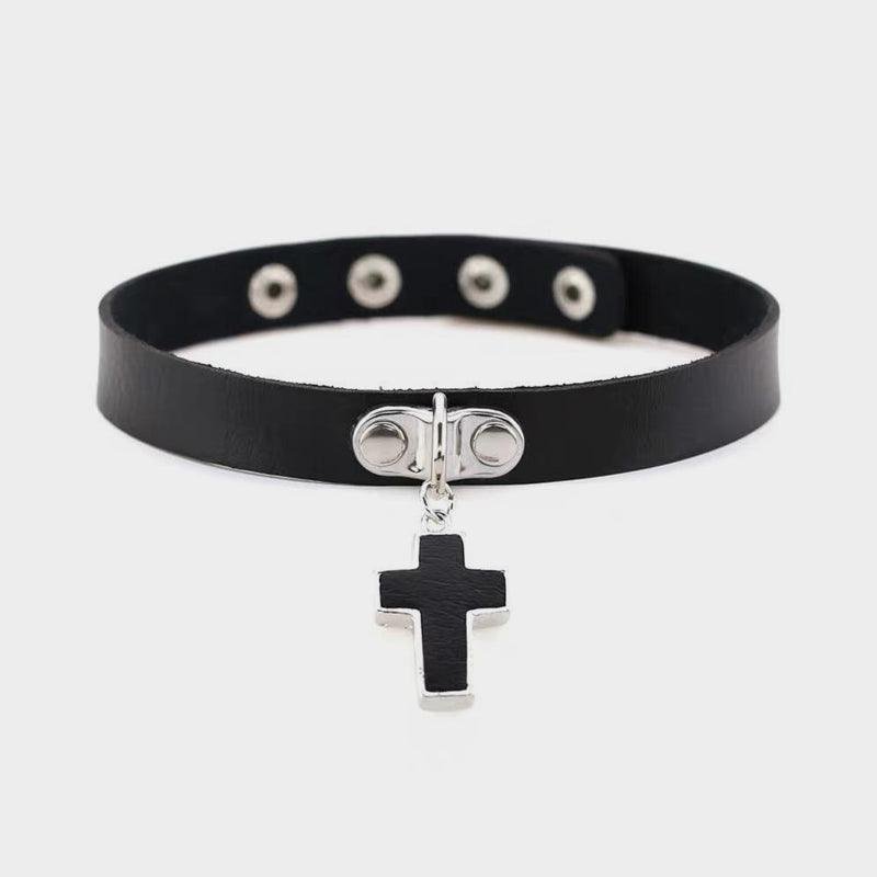 Cross Pendant Choker