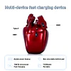 Mechanized Heart-Shaped Power Bank, 10000mah, Fast Charging With LED Display And 3 Output Ports