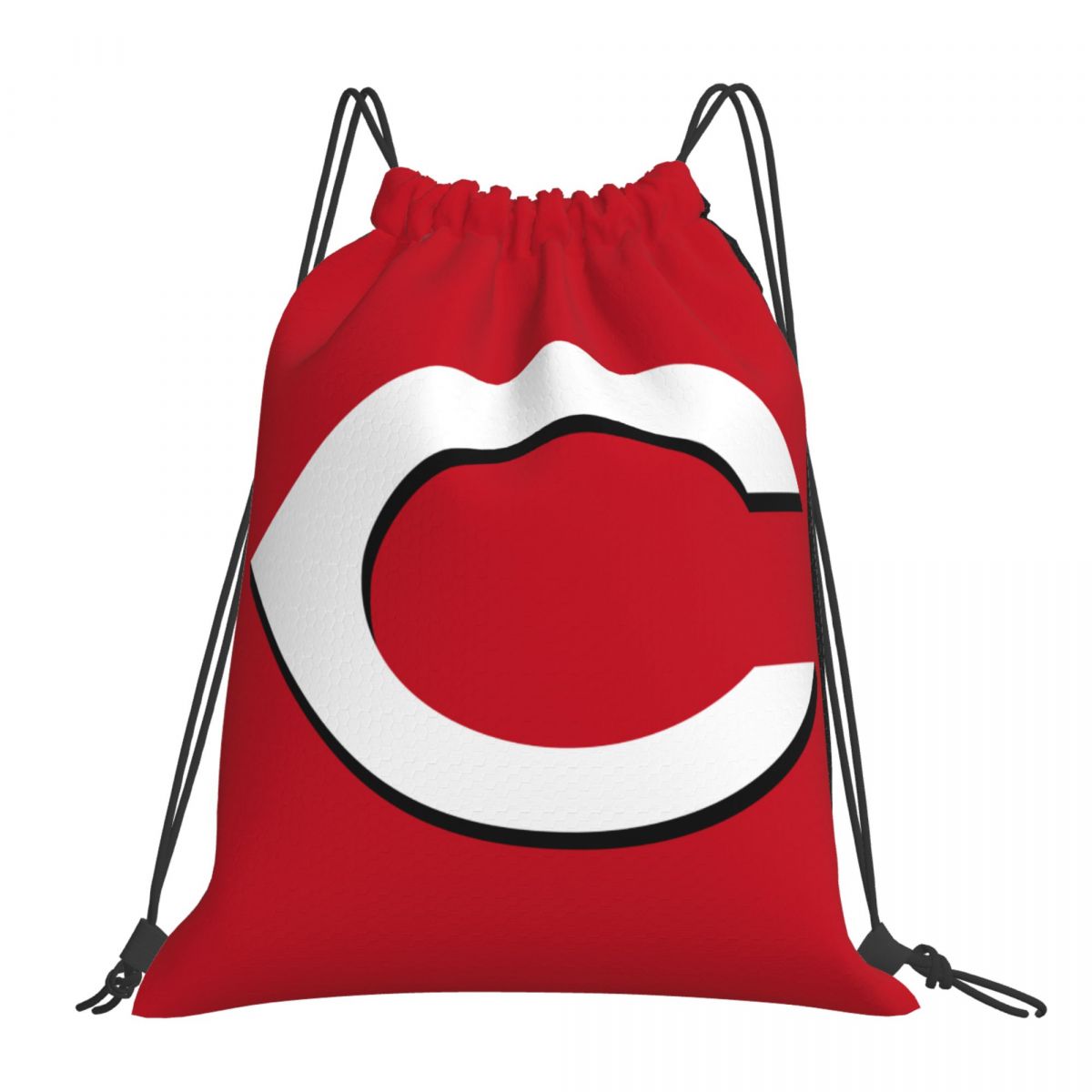 Cincinnati Reds Cap Insignia Foldable Sports Gym Drawstring Bag