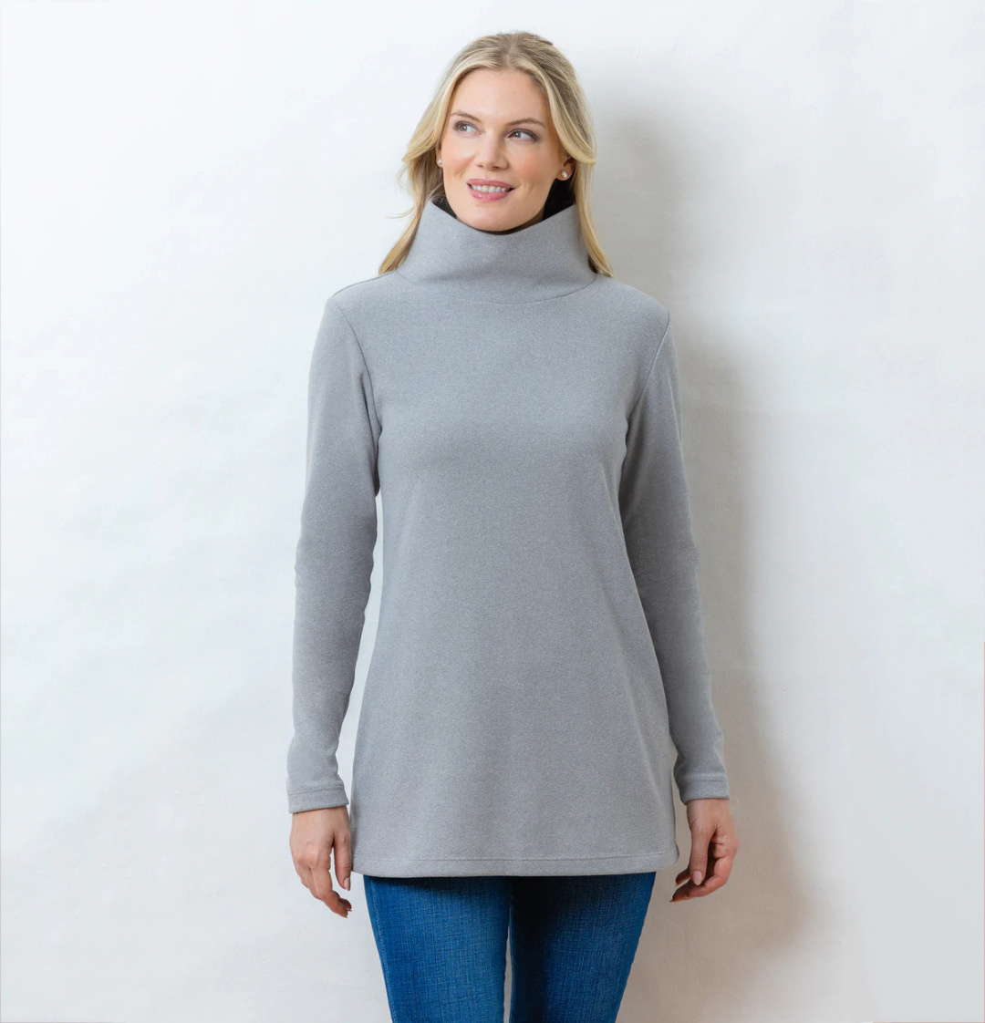 Ootddress Fleece Women's Turtleneck Sweatshirt Long Sleeve Bodycon Basic Pullover Oversized Knit Tops Basic Inner Jumper Sweatshirts