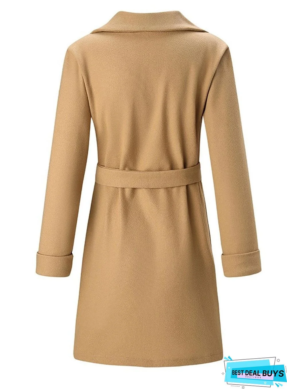 Fashion Belt Lapel Coat