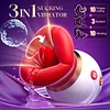 KISS|Rose Women Tongue Licking & Suction Clitoral Stimulator Sex Toys