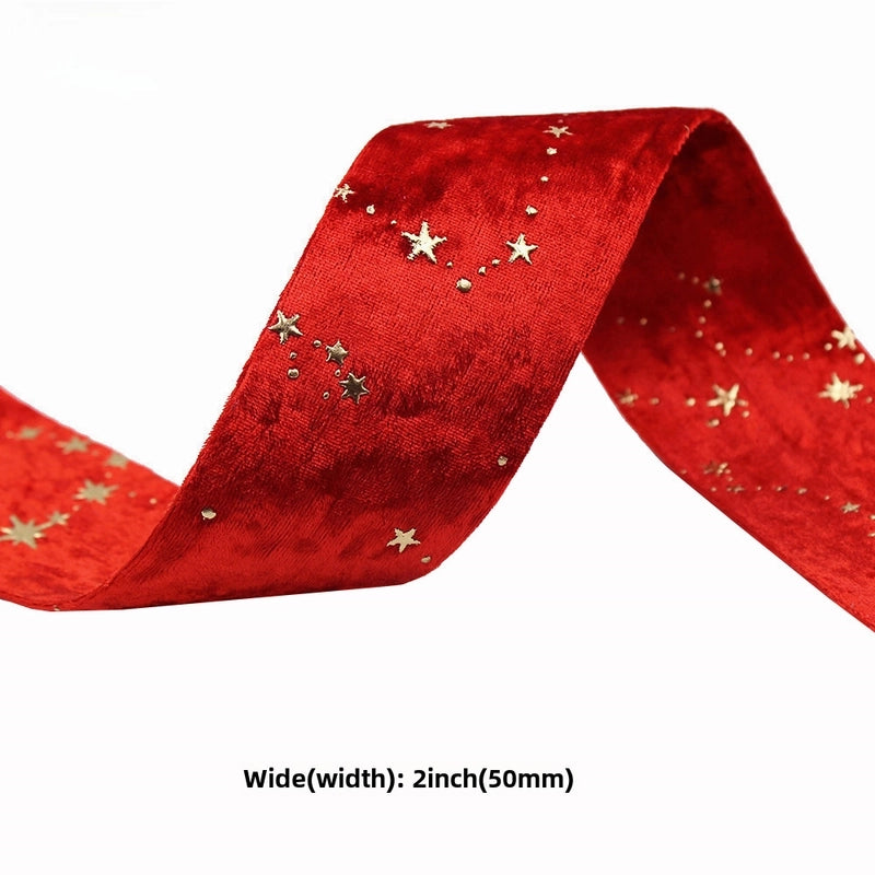 Yongjia Baotong Diy Hair Accessories Material Bronzing Velvet Double-sided Webbing Gold Diamond Velvet Cloth Accessories Ribbon