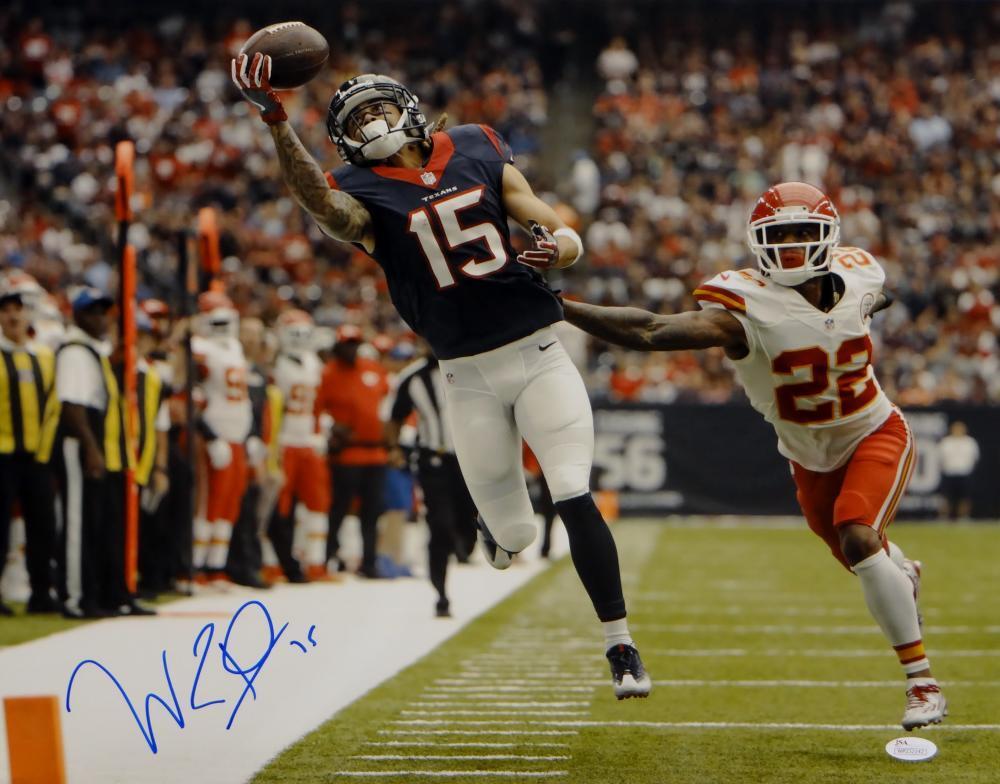 Will Fuller Autographed Houston Texans 16x20 One Hand Catch Photo Poster painting- JSA W Auth