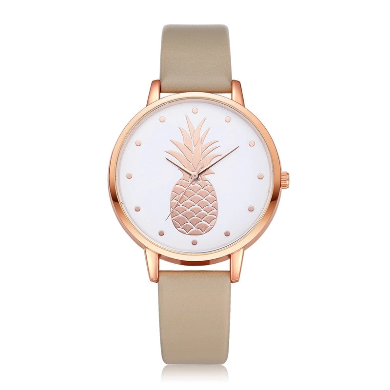 Minimalist Pineapple Buckle Quartz Women’s Watches