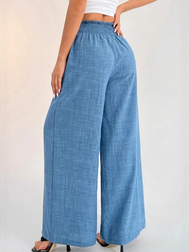 Nigikala Nigikala Loosely-Broadly Bagging Rubber-Legged Casual Trousers In Autumn 2025