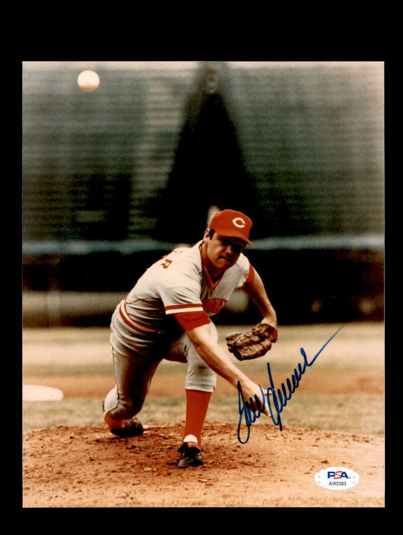 Tom Seaver PSA DNA Coa Hand Signed 8x10 Reds Photo Poster painting Autograph