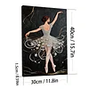 DIY Pearl Painting Ballet Girl for Home Wall Decor with Frame(40*30cm)
