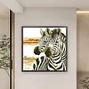 Zebra - 9CT Partial Beaded Cross Stitch Kit(62x62cm)