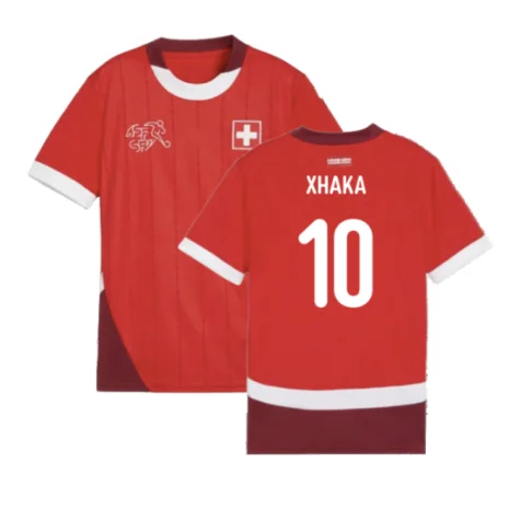 Schweiz Granit Xhaka 10 Home Trikot EM 2024