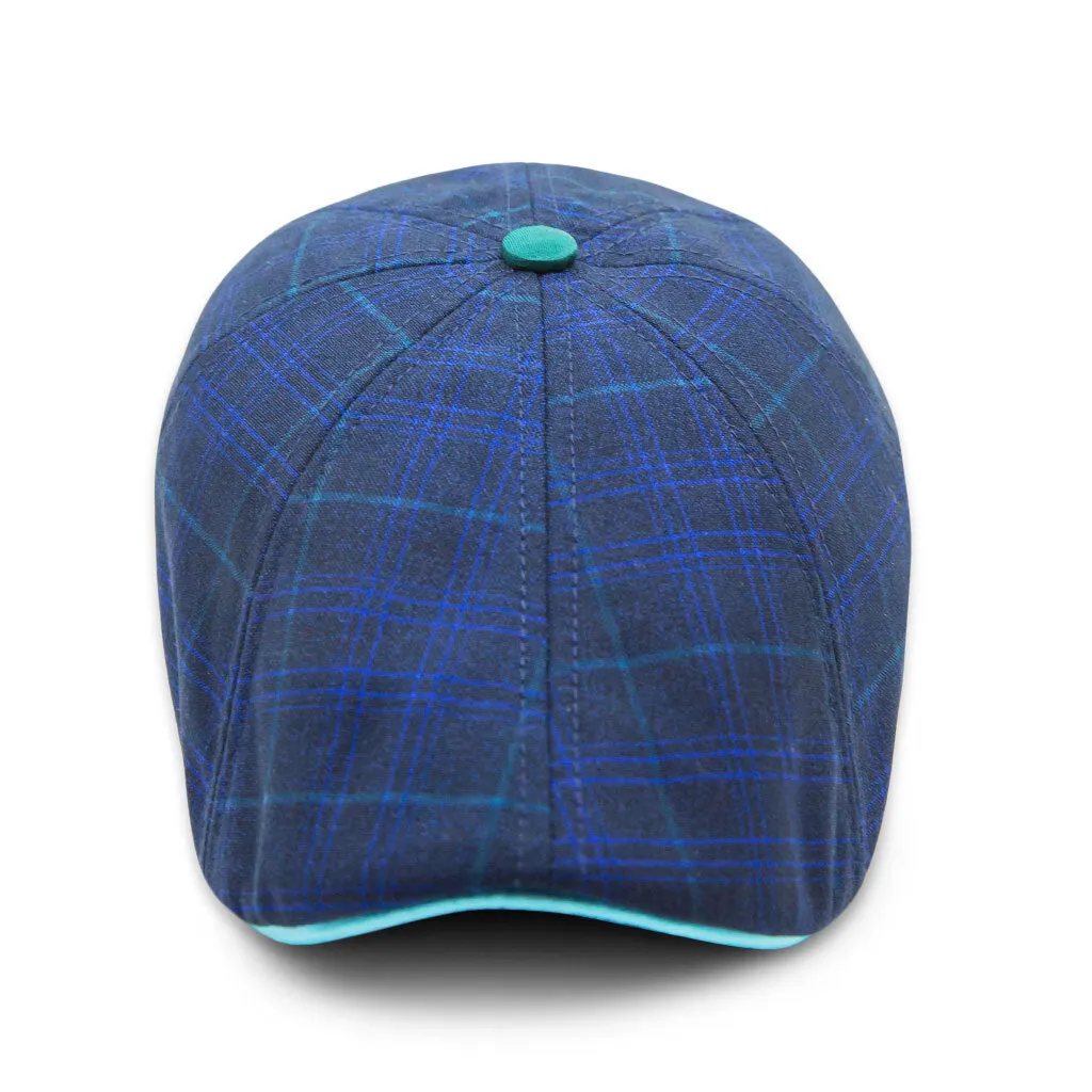 Hatsfashion-The Midnight Summer Peaky   Cap - Plaid