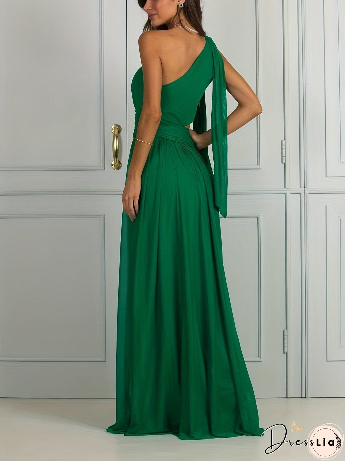 Emerald Green Pleated Jumpsuit