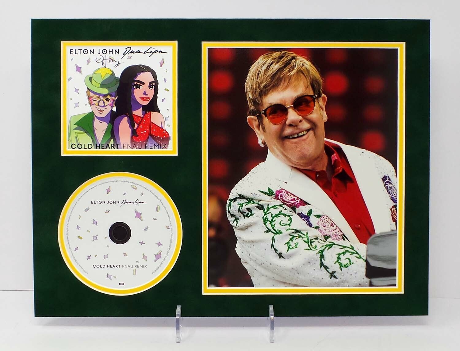 Elton JOHN RARE Signed Mounted 16x12 CD Artcard Photo Poster painting Display A AFTAL RD COA