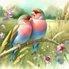 Diamond Painting - Full Round Drill - Flowers & Birds(Canvas|Canvas|30*30cm)