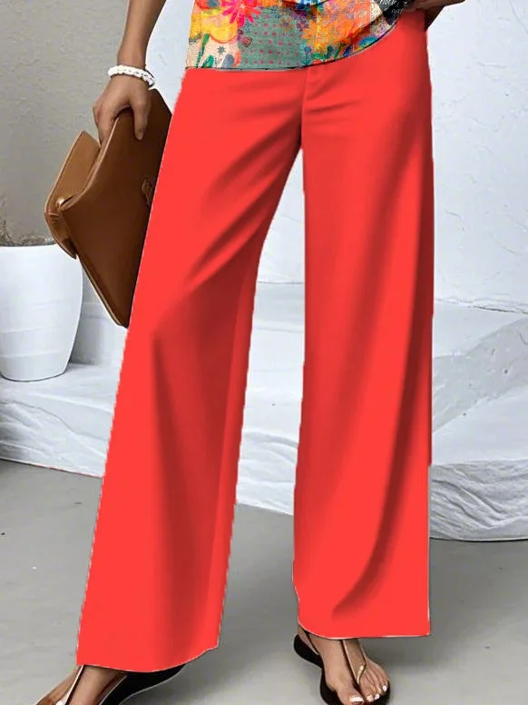 Women's Sleeveless Square Collar Graphic Printed Casual Set