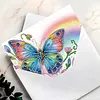 6Pcs Butterflies and Flowers DIY Diamond Painting Greeting Card Set with Envelopes Crystal Painting Art Greeting Cards for Beginner Adult Holiday Gifts