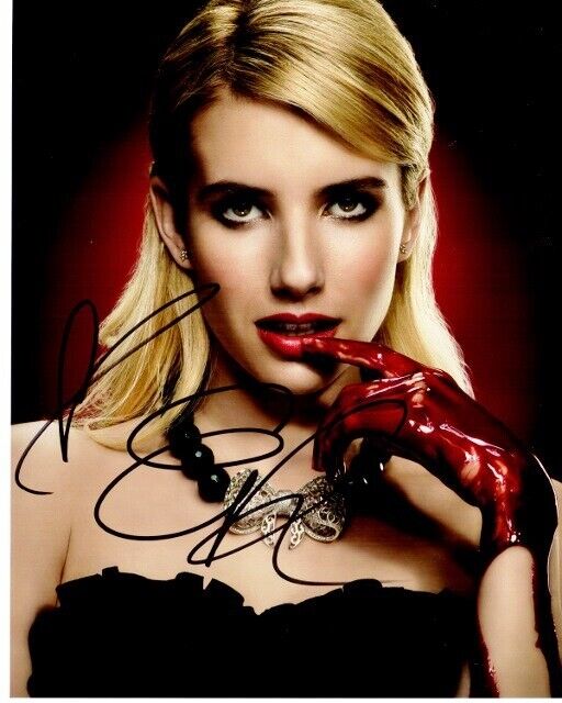 Emma Roberts Signed Scream Queens - American Horror Story 8x10 inch Photo Poster painting