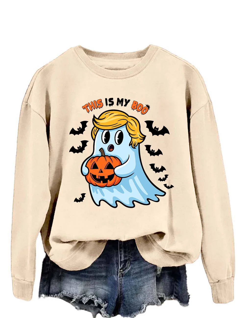 Trump Ghost Halloween Sweatshirt