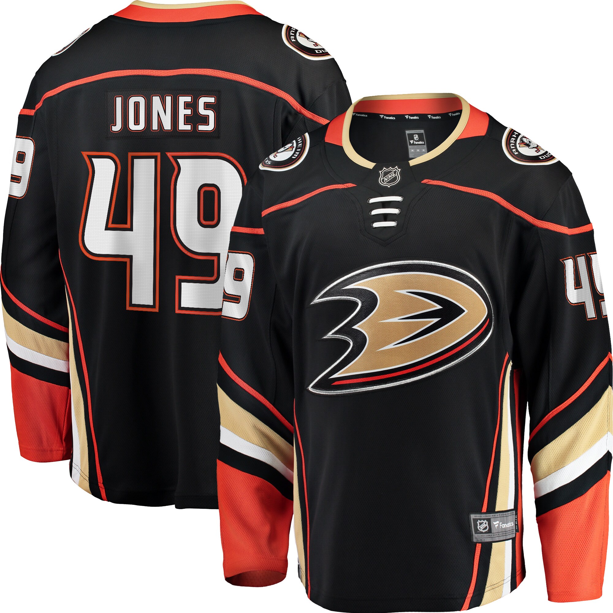 Max Jones Anaheim Ducks Fanatics Breakaway  Jersey – Black mysite