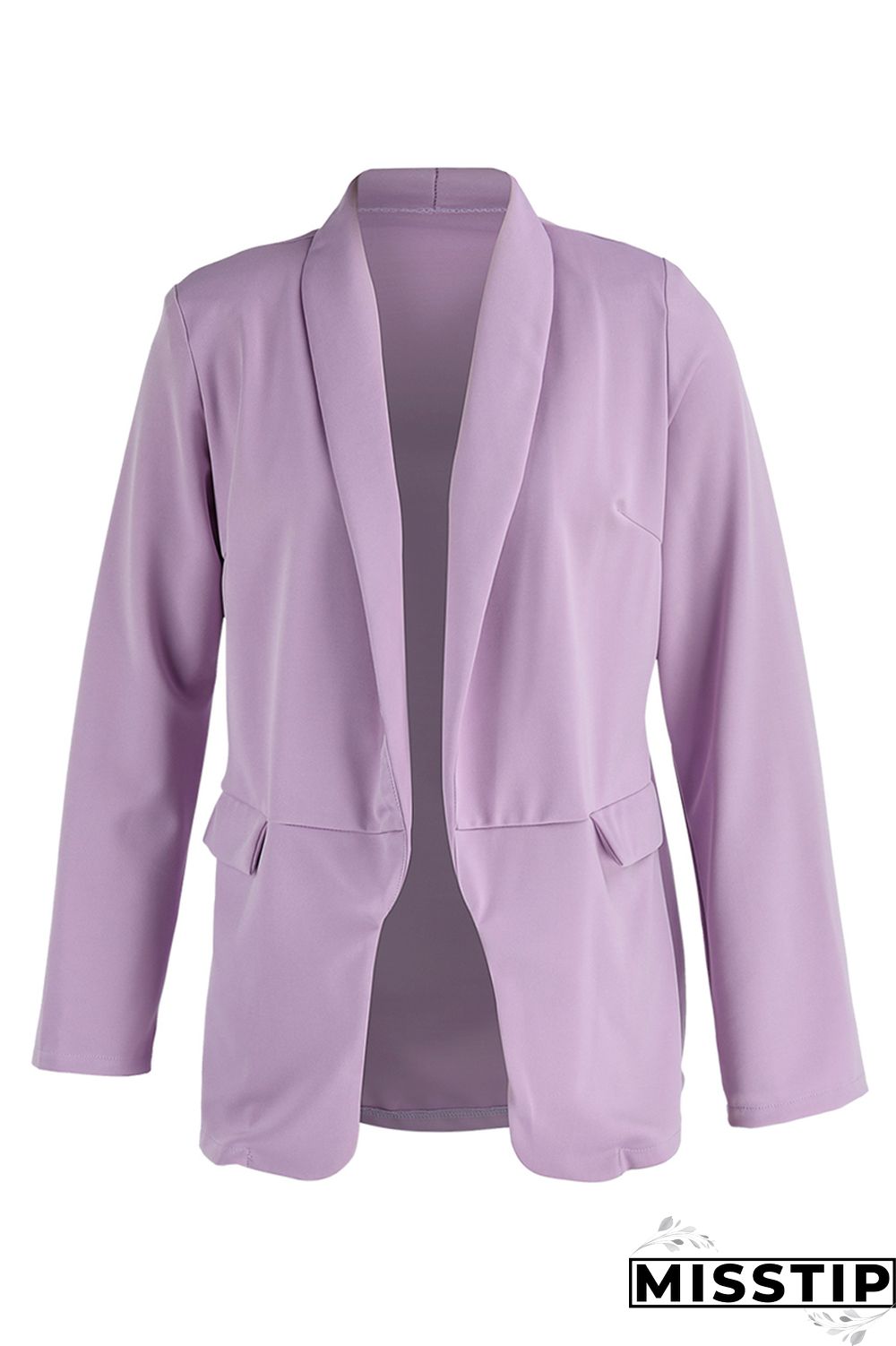 Black Fashion Casual Solid Patchwork Cardigan Turn-back Collar Outerwear