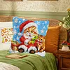 Christmas Cat-DIY Latch Hook Rug Pillowcase Kits 43*43cm tapestrymarket